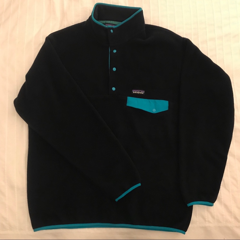 Patagonia Men's Snap-T Fleece Pullover Navy